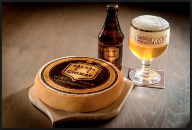 Chimay Trappist Beer and Cheese